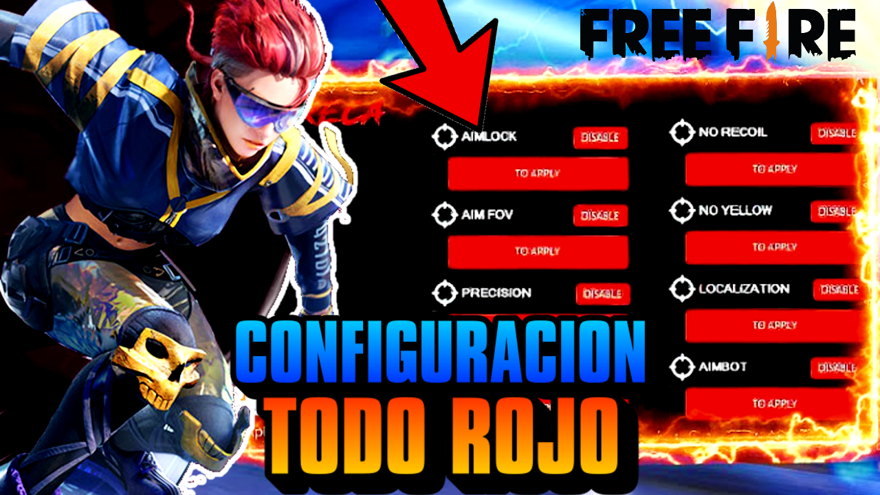Configuración Todo Rojo Free Fire 2026